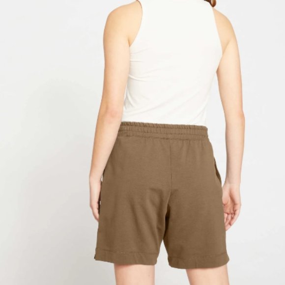 Universal Standard Classic Terry Sweatshorts 2XS=M olive green sweat shorts NWT - Picture 4 of 9